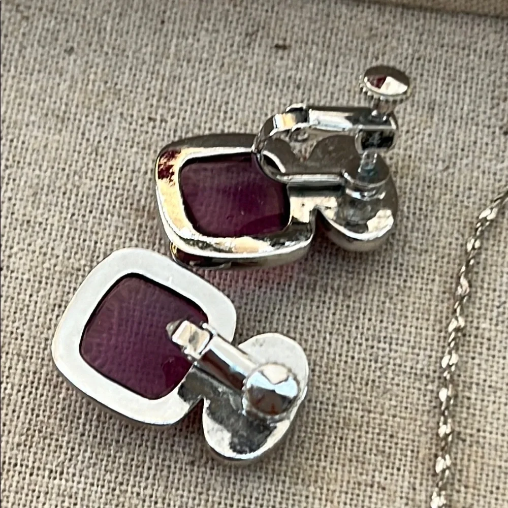 Elegant Purple and Silver Jewelry Set - Picture 8 of 12